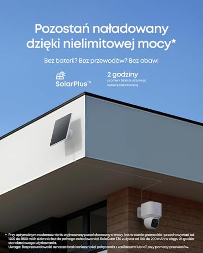 Kamera eufy eufyCam, zestaw 4 sztuk, zasilana energią słoneczną, kamera do monitoringu zewnętrznego, obrót/pochylenie 360°, śledzenie AI, jakość 2K, bezprzewodowa
