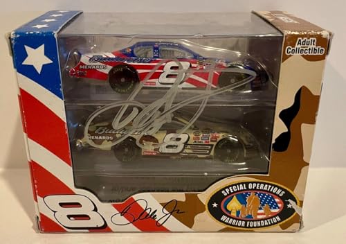 2007 Dale Earnhardt Jr Stars Stripes Heroes Signed 1/64 Diecast Car W/COA (B) - Autographed Diecast Cars