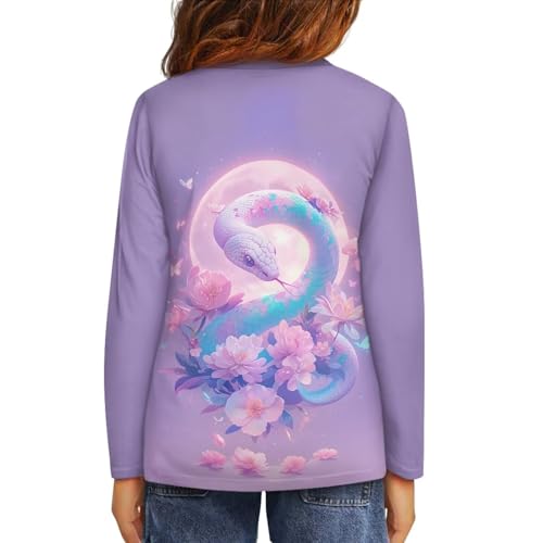 Image of Uourmeti Teens Girls Long Sleeve T Shirts Fall Outfits Boys Active Sportswear Running Tops