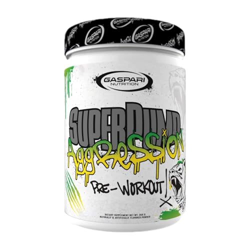 Image of Gaspari Nutrition SuperPump Aggression Pre-Workout: Energy, Focus, Endurance and Recovery, with Creatine and Caffeine (40 /20 Servings, Grizzly Gummy)