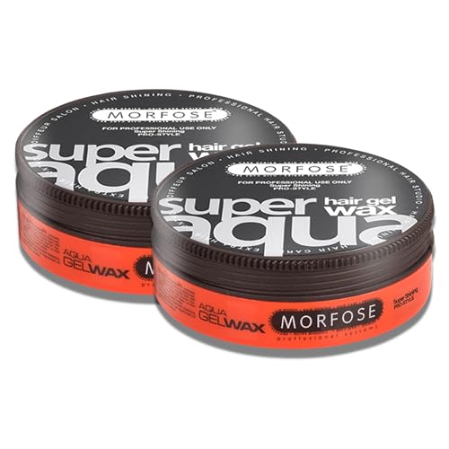 2 x Morfose Aqua Gel Wax Extra Shining med multivitamin Complex 2 x 175 ml hårgel vax hårvax hårstyling
