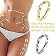 WOOXDYUK Magnetischer Detox-Ring, Lymphdrainage-Ring, Lymphdrainage Therapeutischer Magnetring Verstellbare Öffnung (Gold+Silver)