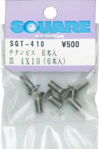 Square SGT-410 4 x 10 Titanium Plate Screws (Pack of 6)