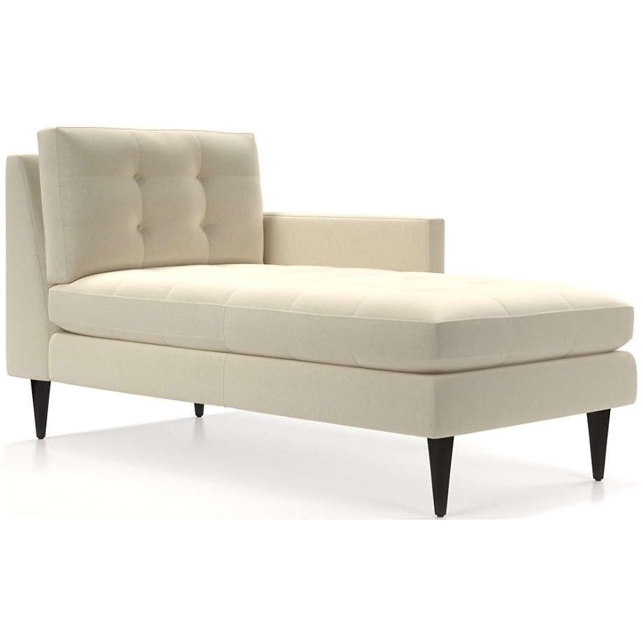 Foremost Sofa Petrie Left and Right Arm Chaise Lounge 3 Seater Sofa couchbench Chaise Lounger Sofa Bench Puff Puffed lounges for Living Room Bedroom Office (Beige)-image-5