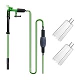 Kiuiom Aquarium Wasserwechsler,Aquarium Sauger Bodengrund Reinigen,Handbetriebener Aquarium Zubehör,Sand Filter Fisch Tank Kiesfilter,Einziehbares Verlängerungsrohr,Wasserwechsel Und Sandreinigung