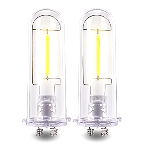 LED Lights Bulb,3000k LED Edison Bulb,20 Lumen Warm White,CRI90, 360Â° Beam Angle,Non-Dimmable, Equivalent LED Light Bulbs for Solar Wall Lantern (2pack)