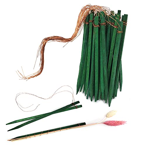 4" Wired Wood Floral Picks 50 Pcs By Lifestyle Channel #TOP4