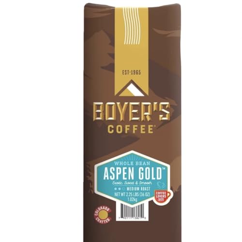 Boyer Coffee Aspen Gold Medium Roast Ground Coffee, 36 oz