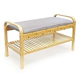 RoyalHouse Bamboo Bench with...