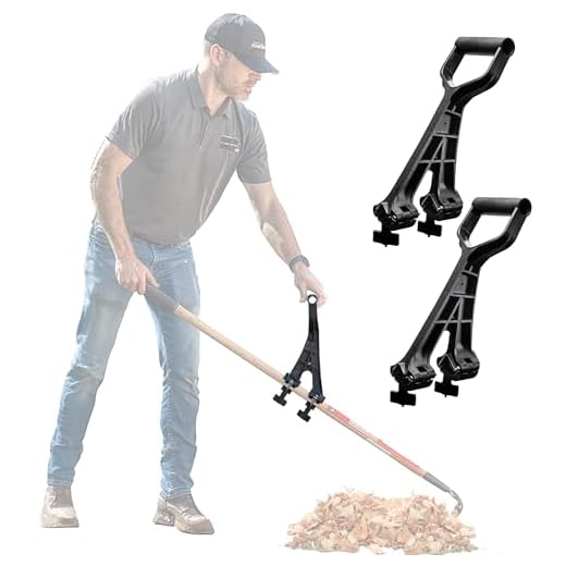 Reach Right Back Saving Attachment 2 Pack | Converts Regular Tool Into Ergonomic Yard Tool | Back Saver Shovel Handle Attachment | Universal Fit for Weed Eater, Snow Shovel, Lawn Trimmer, Rakes