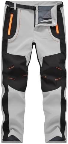 donhobo Outdoorhose Herren wasserdichte Softshellhose Skihose Wandershose | Winter Thermohose Winddicht Schneehose Warm Fleece Gefüttert Snowboardhose Trekkinghose Funktionshose Ar