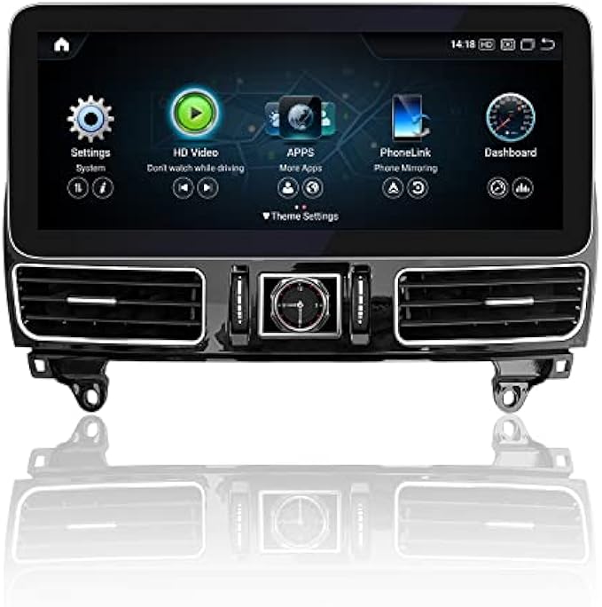 YEEHUNG W166 X166 Android 12 Blue Anti-glared HD Touch Screen, 8+128GB 12.3-inch Carplay Android auto, for Mercedes Benz ML GL Class NTG4.5 2012-2015