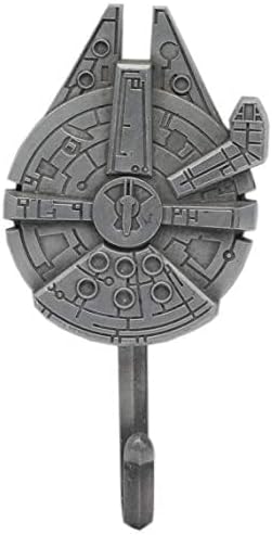 Miniatura 2 de Open Road Brands Disney Star Wars Millennium Falcon - Gancho de pared de hierro fundido para abrigos, chaquetas, llaves y más