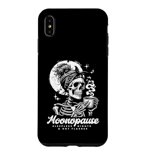 Funny Menopause Moonopause Sleepless Nights Hot Flashes �X�}�z�P�[�X iPhone XS Max �p