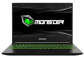 Monster Tulpar T5 V20.2.2 15.6 Zoll 165HZ Gaming Laptop, Intel Core i7 10870H Turbo Boost 5,0GHz, NVIDIA GeForce 6GB RTX-3060 Max-P, 16GB RAM, 2TB SSD, 2kg, Windows10 Home, Gamer Rucksack geschenkt