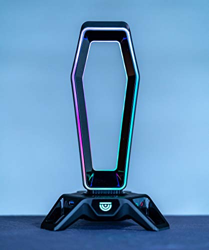 Trusyo Audio The Portal Usb 3.0 Headset Stand With Dual Rgb Lights, 3 Usb Charger Ports, A Headphone Holder For Wired Or Wireless Headphones, Great For Gaming Stations. A Gaming Accessory. #TOP4