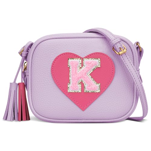Image of KKXIU Birthday Gifts for Girls Initial Toddler Purse Cute Kids Crossbody Bag
