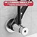 LAISGOO Plumbing Tools, Angle Stop Wrench Angle-On Wrench kit, plumbers wrench Angle Stop Removal Tool for professional plumber Installing New Compression Angle Stop and Removing Compression Ring