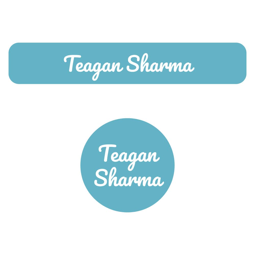 Name Bubbles - Custom Name Tags - Personalized Daycare, School, & Camp Labels (74), Iron-On & Stick-On (Neutral Color)