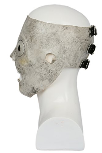 Men's Mask Cosplay Costume Accessories for Adult Halloween Latex Silver
