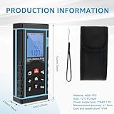 Laser Measure 50M/165ft Digital Laser Tape Measure with Spirit Level Bubble, ±2mm High Accuracy&LCD Backlight, Portable Digital Measuring Tool for Pythagorean/Area/Volume/Distance/Unit Switching - Image 2