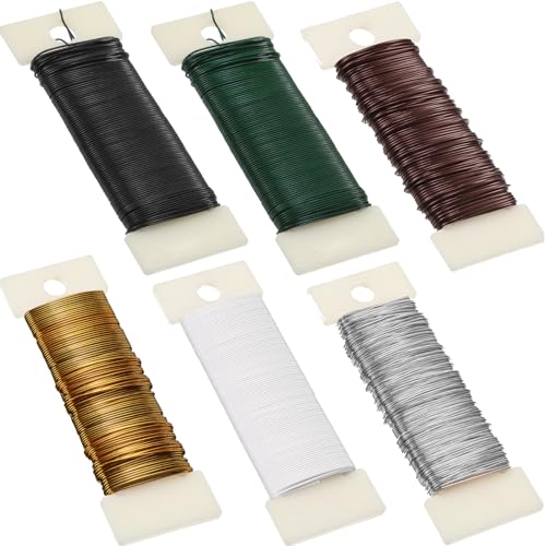 Alambre floral flexible para crear coronas y arreglos de bricolaje en casa