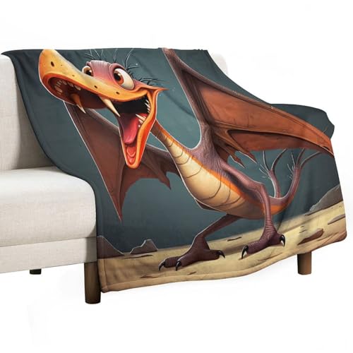Couverture en flanelle ptérodactyle : idée cadeau idéale pour Noël - 2