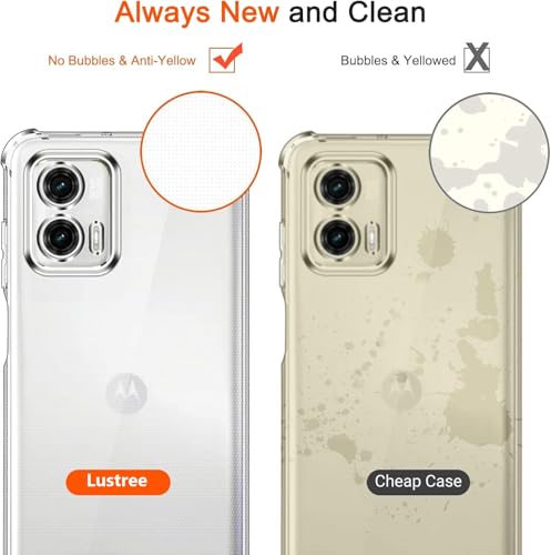 Image of Newlike Silicone Perfect Fitting Hybrid Edge To Edge [Bumper] Side Protection Transparent Back Cover For Motorola Moto G73 5G