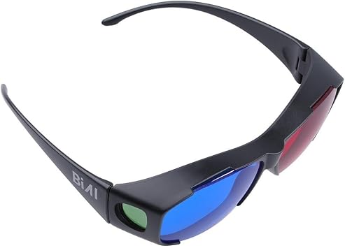BIAL Red-blue 3D Glasses/Cyan Anaglyph Simple style 3D Glasses 3D movie game-Extra Upgrade Style