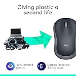 Logitech M185 Wireless Mouse, 2.4GHz with USB Mini Receiver, 12-Month Battery Life, 1000 DPI Optical Tracking, Ambidextrous PC/Mac/Laptop - Swift Grey - Image 4