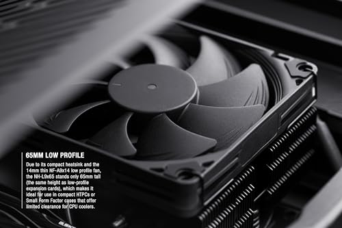 Noctua NH-L9x65 chromax.Black, Premium Low-Profile CPU Cooler (65mm, Black)