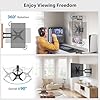 Pipishell Full Motion TV Wall Mount for Echo Show 21/15 and 13-43 Inch Flat Curved Screen TVs & Monitors, Max VESA 200x200mm up to 44lbs, TV Mount Wall Bracket with Rotation Swivel Tilt Extension #2