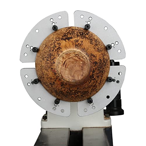 8-1/4” Cole Jaw Set For Vinwox 3-3/4” Wood Lathe Key Chuck & 4” Scroll Chuck, Idea Flat Jaw Set With Buffer Kit For Popular Wood Lathe Chucks #TOP4