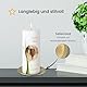 MOMENTU® Kerzenteller rund mit Dorn – Messing gebürstet [Gold,Handarbeit] – Kerzenständer, Kerzenuntersetzer, Kerzenschale für Stumpenkerzen, Tauf-, Kommunion- und Konfirmationskerze | Ø 10cm
