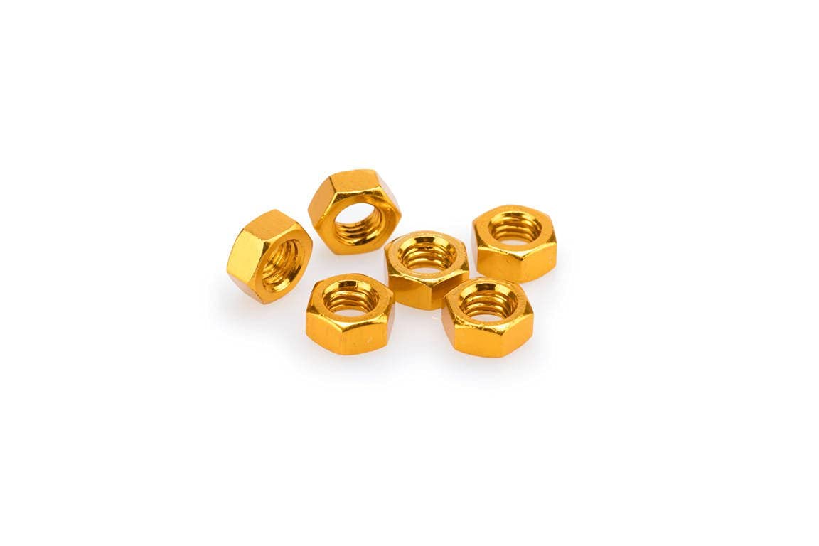 Puig Yellow M8 Nuts x 6