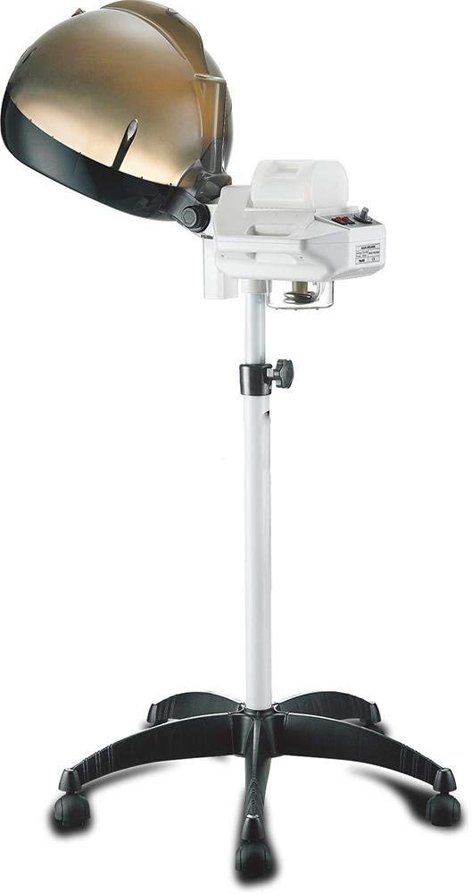 Knoijijuo 650W Salon Hair Steamer Hair Color Processor Support Up Hair Treatment Spa Hairdresser tools Rolling Sol Base,Black