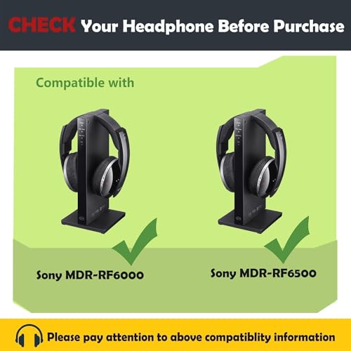 Almohadillas de repuesto MDR-RF6500 para auriculares MDR-RF6500/MDR-RF6000, cubiertas para orejeras de cuero proteico miniatura 2