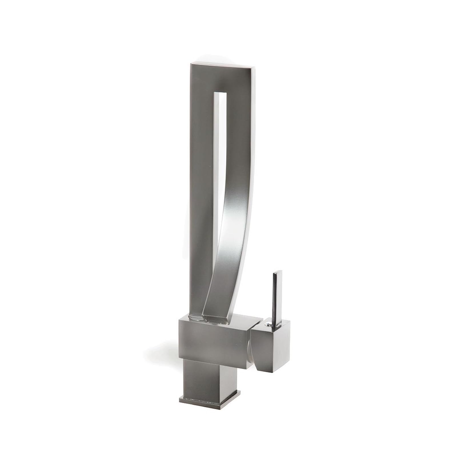 Robinet de lavabo sans éclaboussures avec bec cascade orientable en laiton pour vasque propre