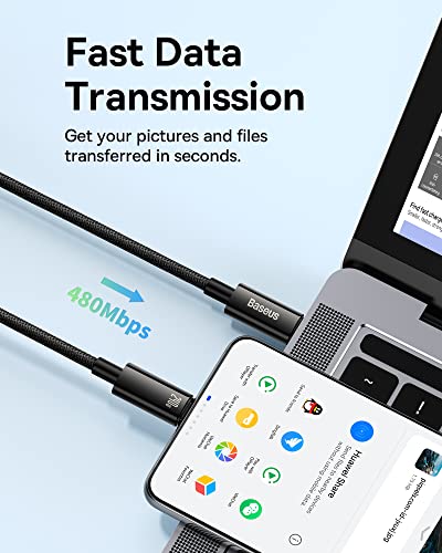 Baseus Power Bank, 65W 20000Mah Laptop Portable Charger & Baseus Usb C Cable, 240W Pd 3.1 5A Qc 4.0 Fast Charging Usb C To Usb C Cable #TOP4