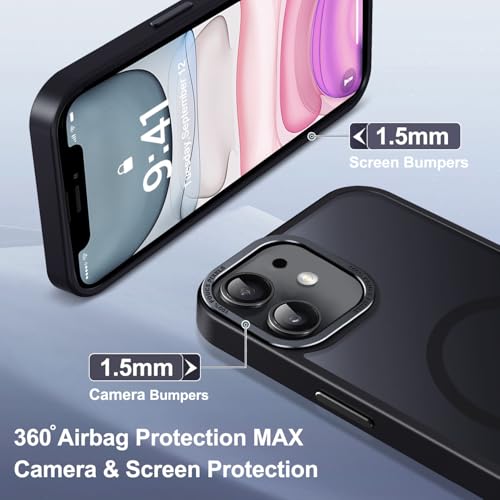 Newfuture Magnetic for iPhone 11 Case [Compatible with Magsafe] [Military Grade Drop Protection] Matte Anti-Scratch Shockproof Protective Phone Cover for Repair Kits, Black by Newfuture - Image 4