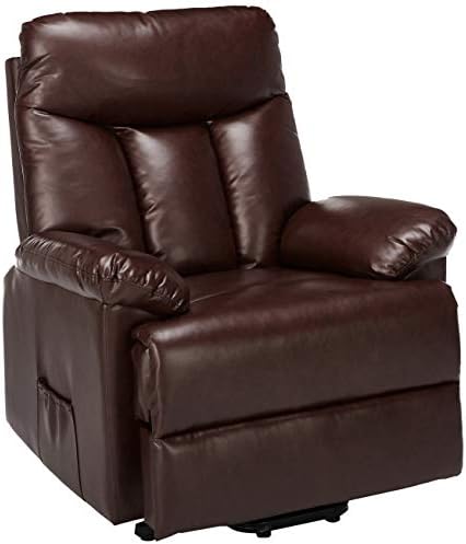 Power Lift Chair Recliner Chairs -Reclining Sofa Chair Lift PU Leather Living Room with Heavy Duty Mechanism & Remote
