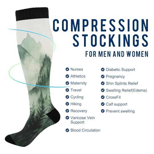 Image of Pigsaly Ceramic Mugs Coffee Cups Womens Knee High Socks Love Compression Socks Athletic Tube Sock Outdoor Sport Socks