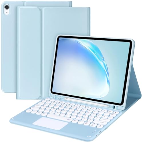 Clavier sans fil avec pavé tactile pour iPad Air 5e 4e gen coque intelligente souple