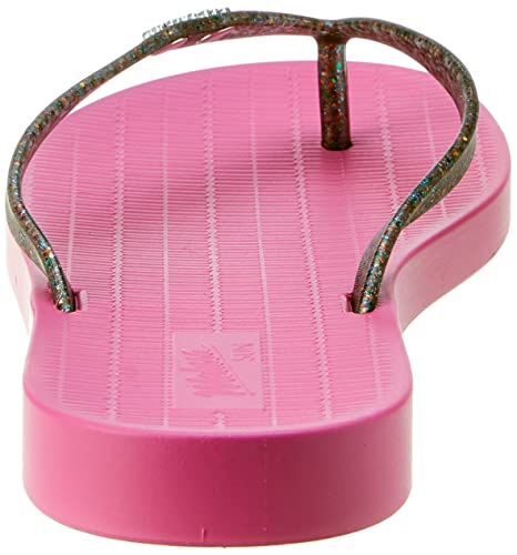 Chinelo Sun Venice, Melissa, Feminino, Rosa/Vidro Glitter, 33/34