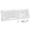 iClever GK08 Wireless Keyboard and Mouse – Rechargeable Keyboard Ergonomic Quiet Full Size Design with Number Pad, 2.4G…