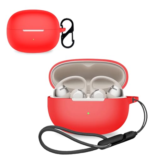 For Shokz OpenDots ONE �p �P�[�X �J�o�[ �yNOUKAJU�z ���C�����X �C���[�z�� �V���R�� �ی�P�[�X �i�J���r�i�t��+�X�g���b�v�t�� �j �����h�~ �L�Y�h�~ �ϏՌ� �����[�d�\ �h�� �h�o (���b�h)