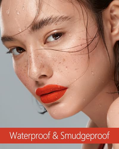 Image of MAKI YIKA Orange Lipstick Liquid for Women ColorStay Long Lasting Lipsticks