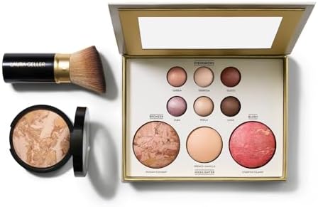 LAURA GELLER NEW YORK LAURA GELLER NEW YORK Baked Starter Kit Tuscan Dreams - Baked Balance-n-Brighten Powder Foundation + Retractable Angled Kabuki Brush + Best of the Best Palette, Tuscan Dreams med