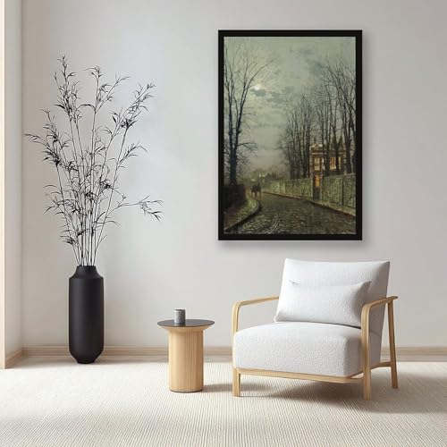 A Wintry Moon John Atkinson Grimshaw pour sublimer un mur blanc de bureau - 7
