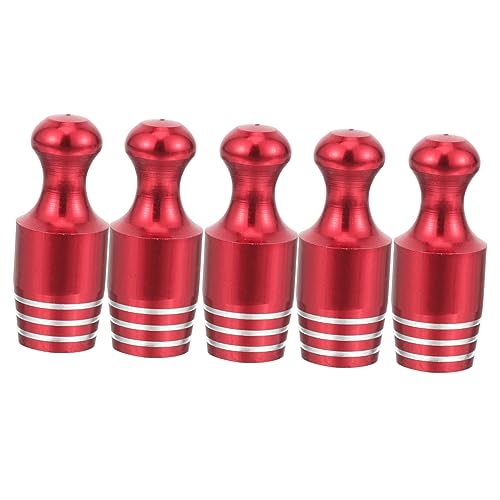 Kisangel Valve Caps Set 5pcs Valves Stem Caps Covers Air Nozzle Covers Replacement